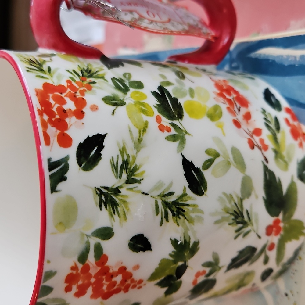 Artisan Collection Holly Ceramic Mug By 10 Strawberry Street
